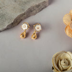 Earrings Blossom Veil Petite Silver Drop Earrings