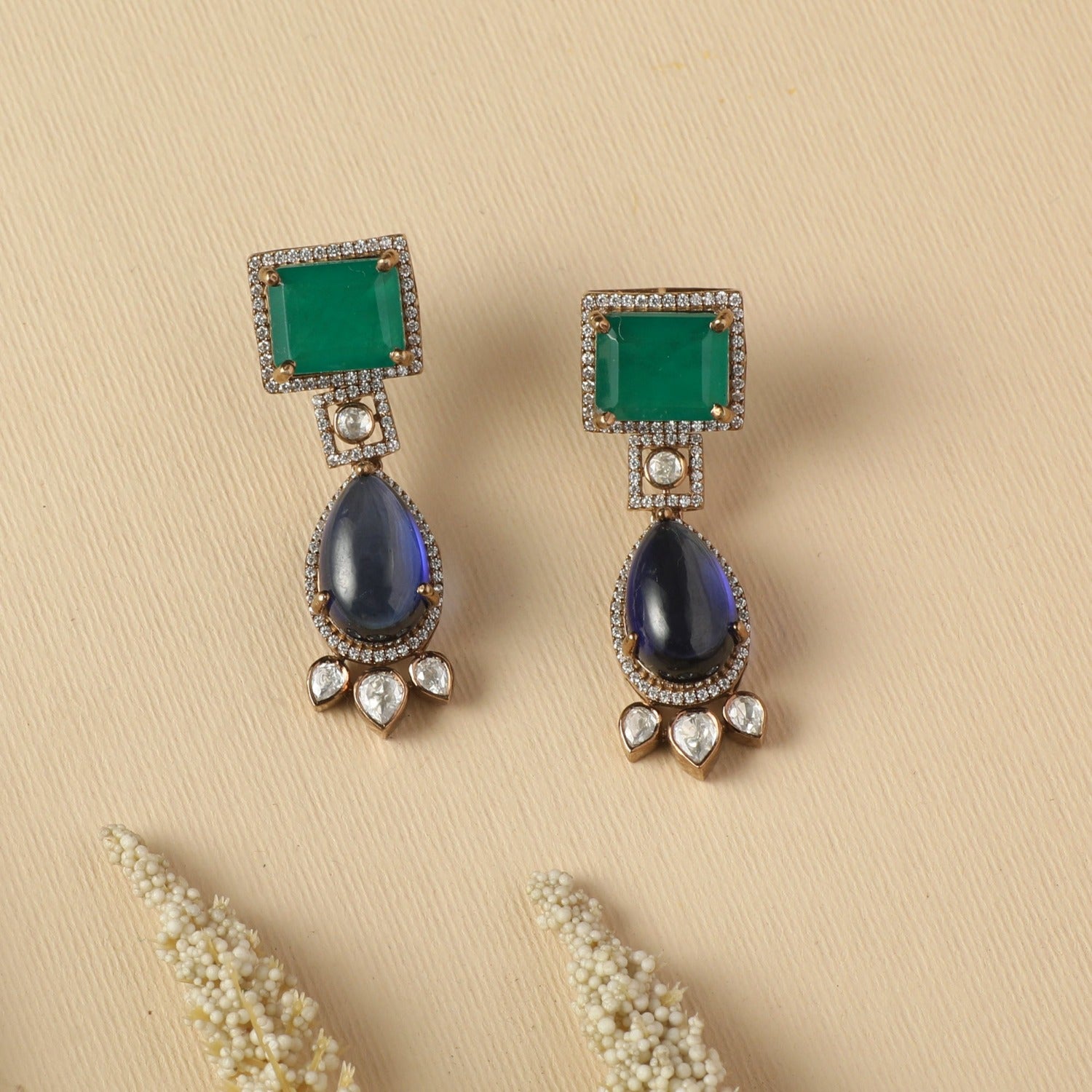 Earrings Vibrant Moissanite Silver Drop Earrings