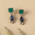 Vibrant Moissanite Silver Drop Earrings