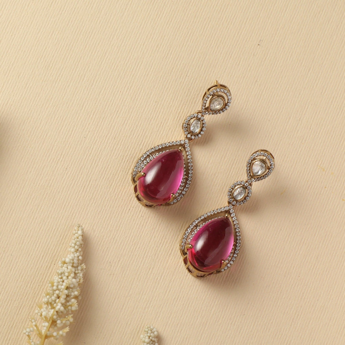 Earrings Pearl Moissanite Silver Drop Earrings