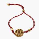Anuka Antique Silver Rakhi 