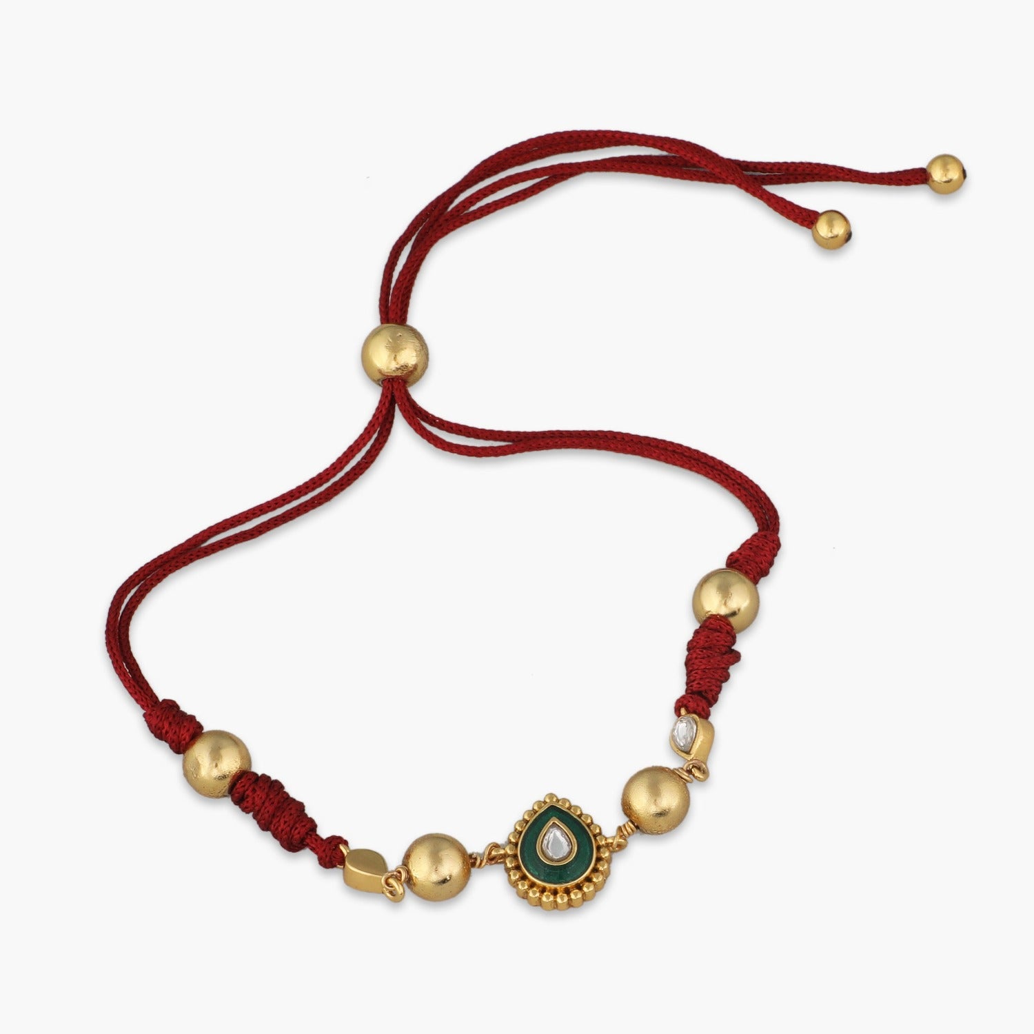Anji Antique Silver Rakhi 