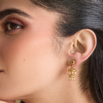 Earrings Madhavi Antique Silver Jhumka Earrings