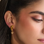 Earrings Vinayaka Antique Silver Stud Earrings