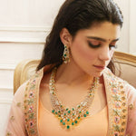 Necklaces Zircons Adorned Blossoms CZ Silver Necklace Set