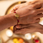 Gravik Antique Silver Rakhi