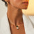 Graceful Green Moissanite Silver pendant Necklace