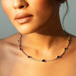 Necklaces Pear Charm CZ Silver Necklace