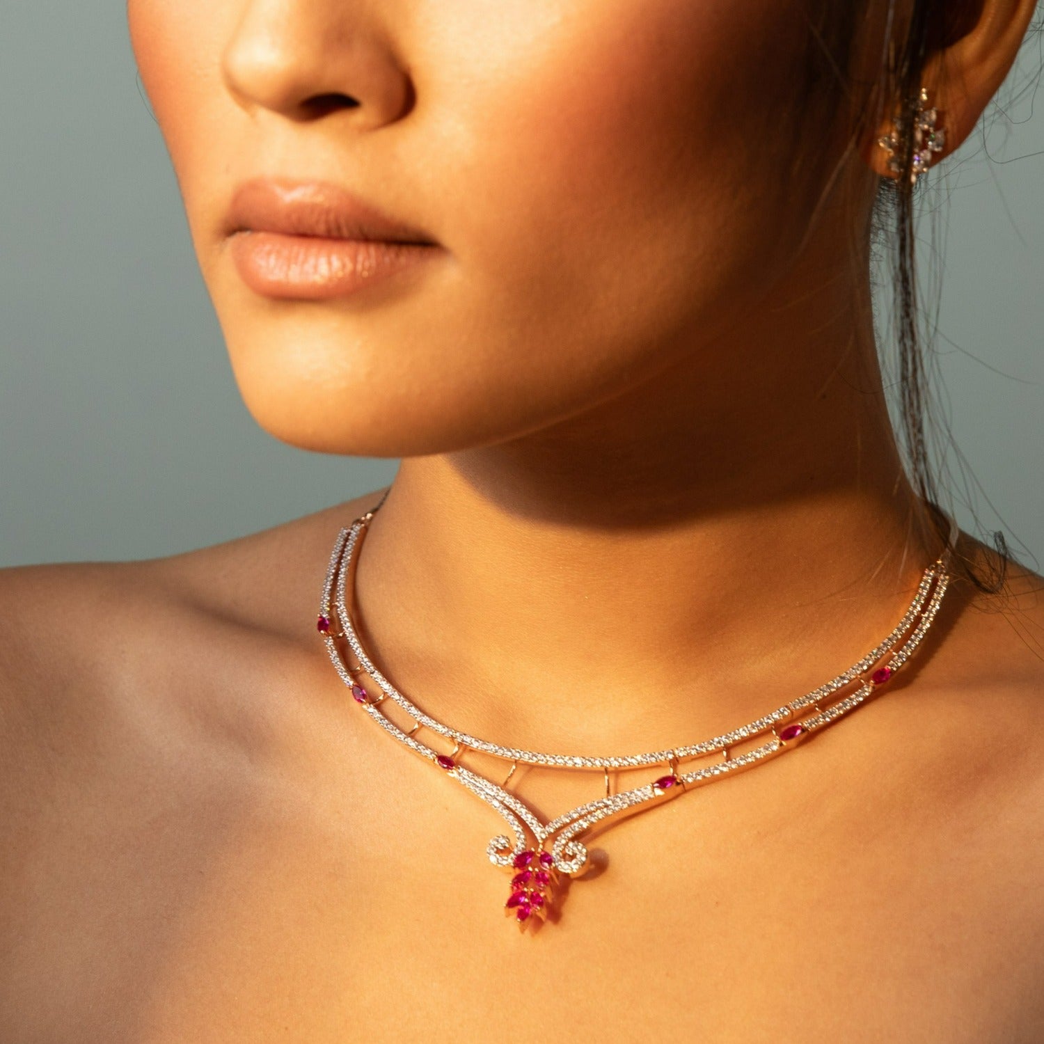 Necklaces Classic CZ Silver Necklace