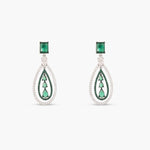 Earrings Emeraude Celebration Silver Dangle Earrings