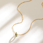 Pendants Circle of Love Green Silver Charm