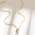 Pendants Circle of Love Amethyst Silver Charm