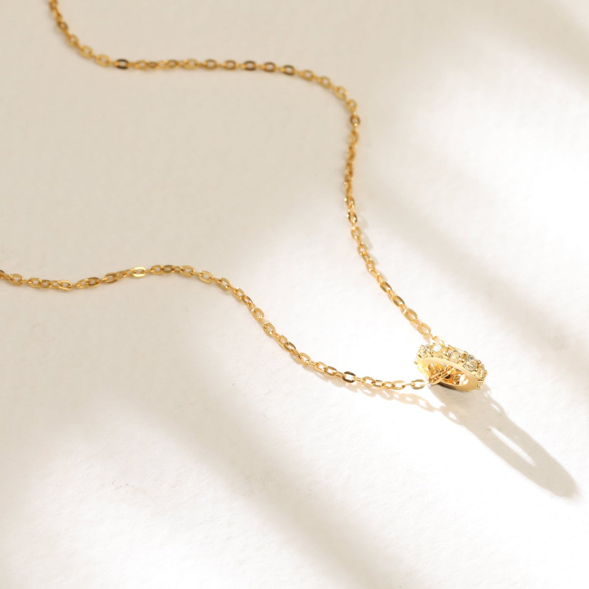 Pendants Circle of Love Yellow Silver Charm