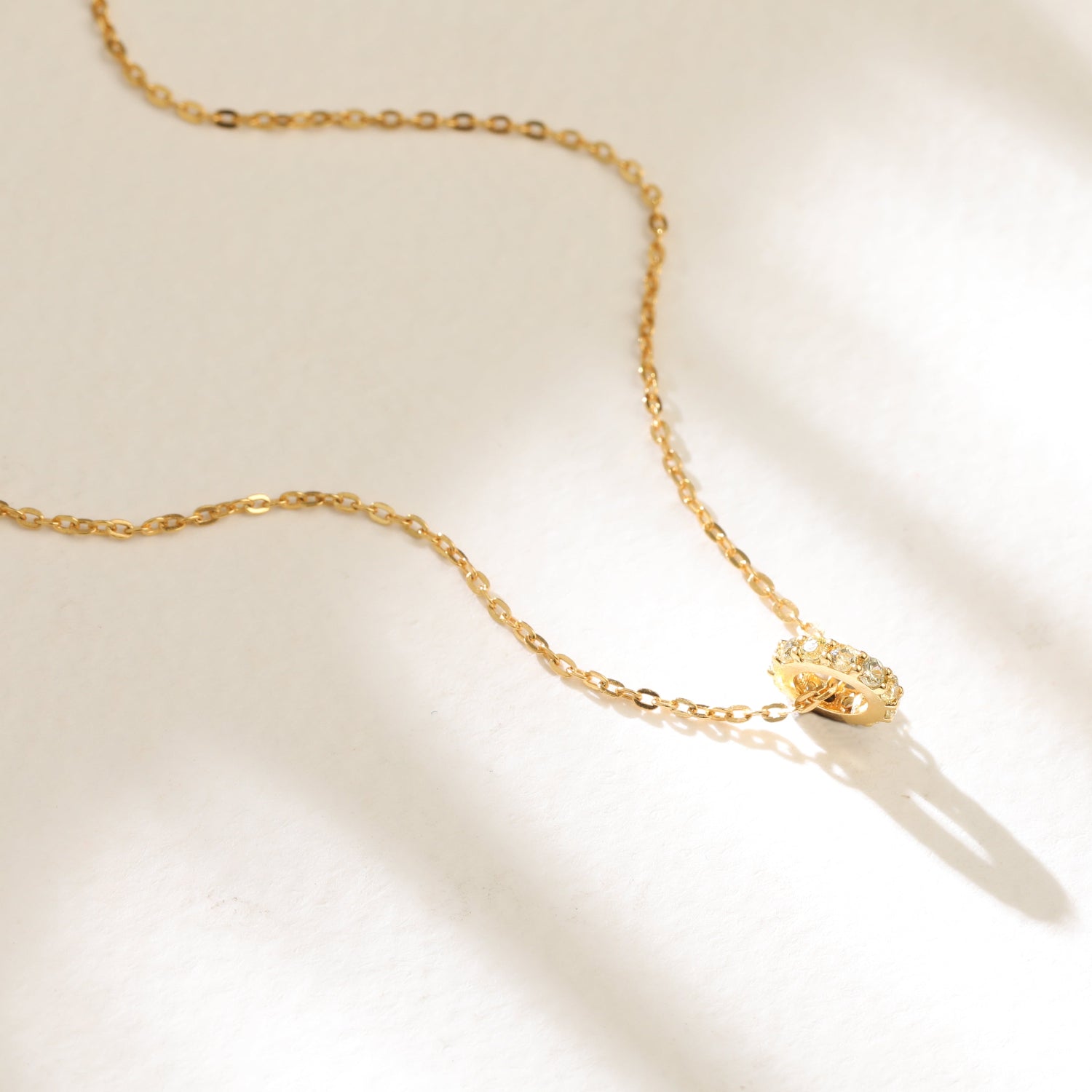 Pendants Circle of Love Yellow Silver Charm