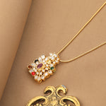 Pendants Radiant Harmony Navaratna Silver Pendant Necklace