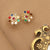 Varnika Navaratna Silver Stud Earrings