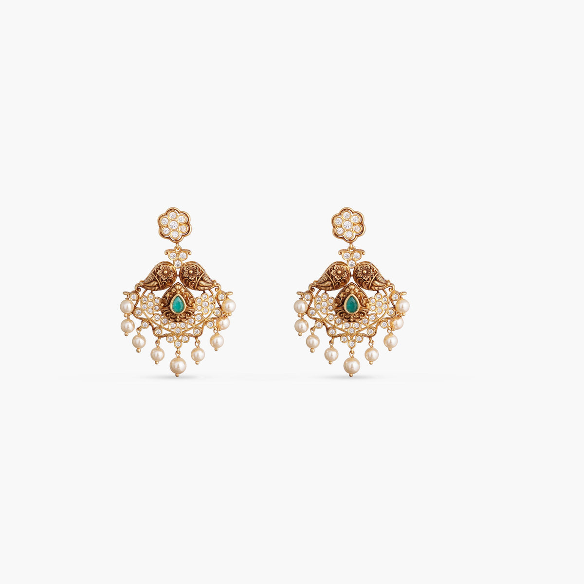 Aishani Silver Temple Necklace Set