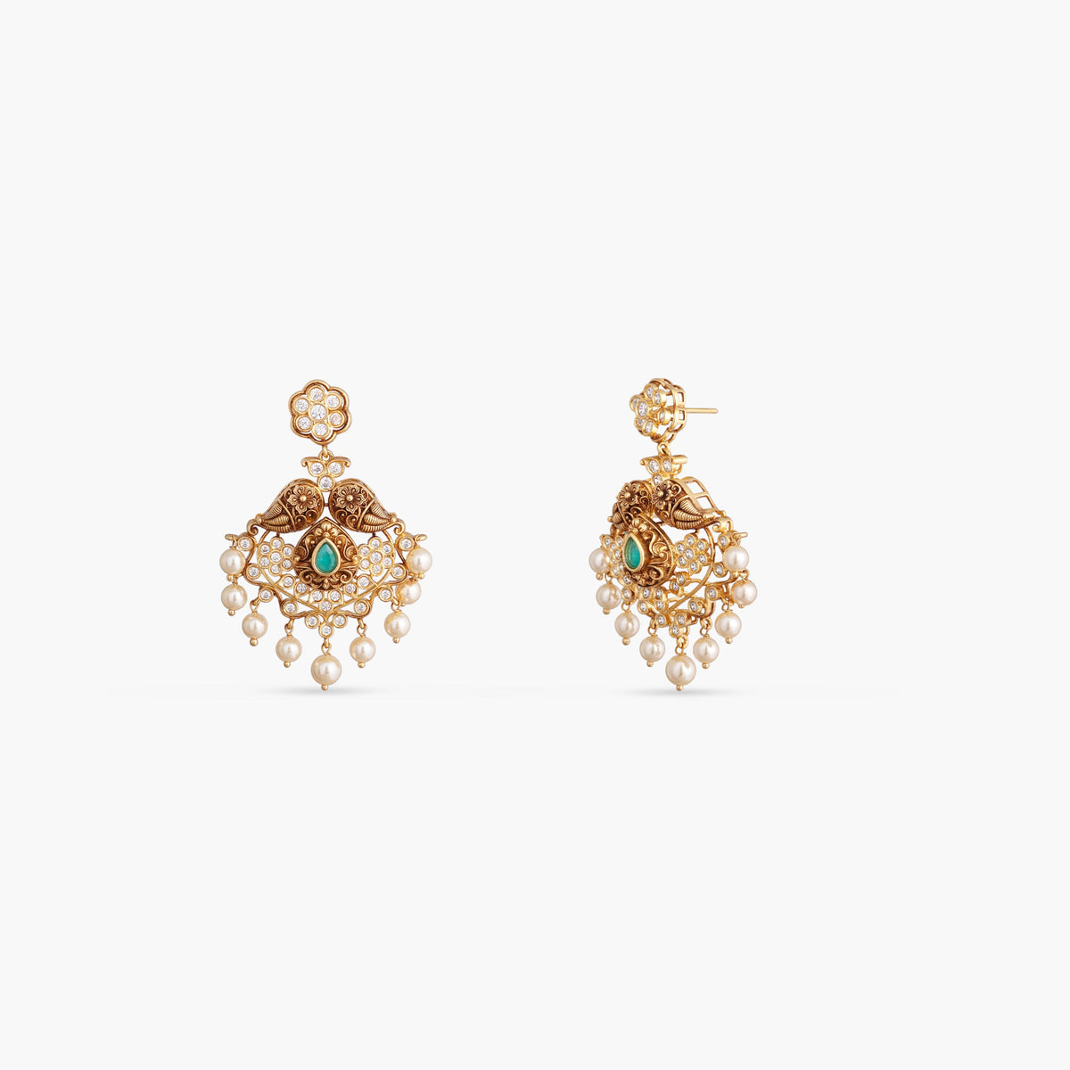 Aishani Silver Temple Necklace Set