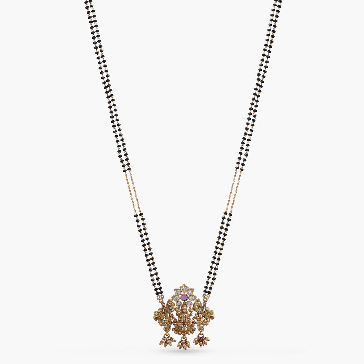 Lotus Blossom of Lakshmi Silver Mangalsutra
