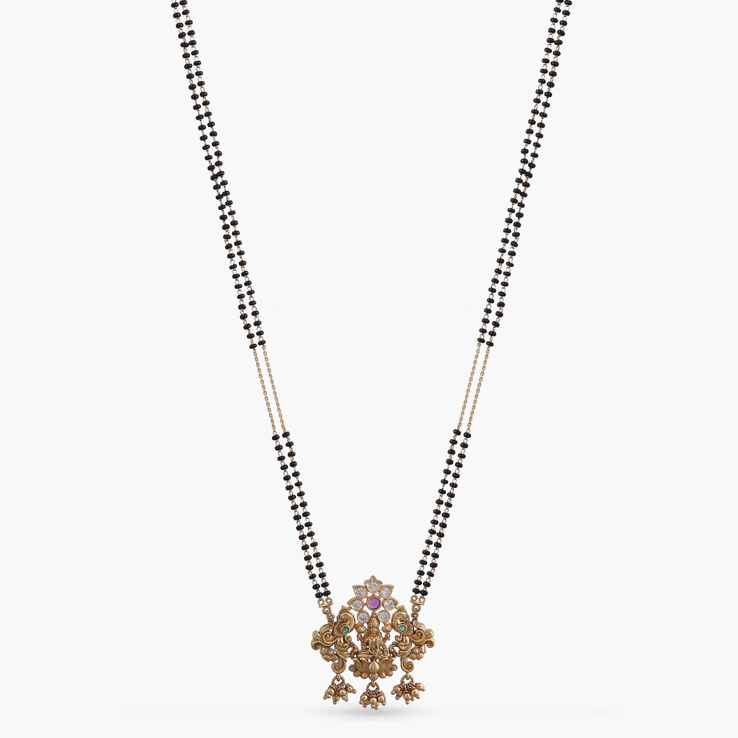 Necklace Lotus Blossom of Lakshmi Silver Mangalsutra