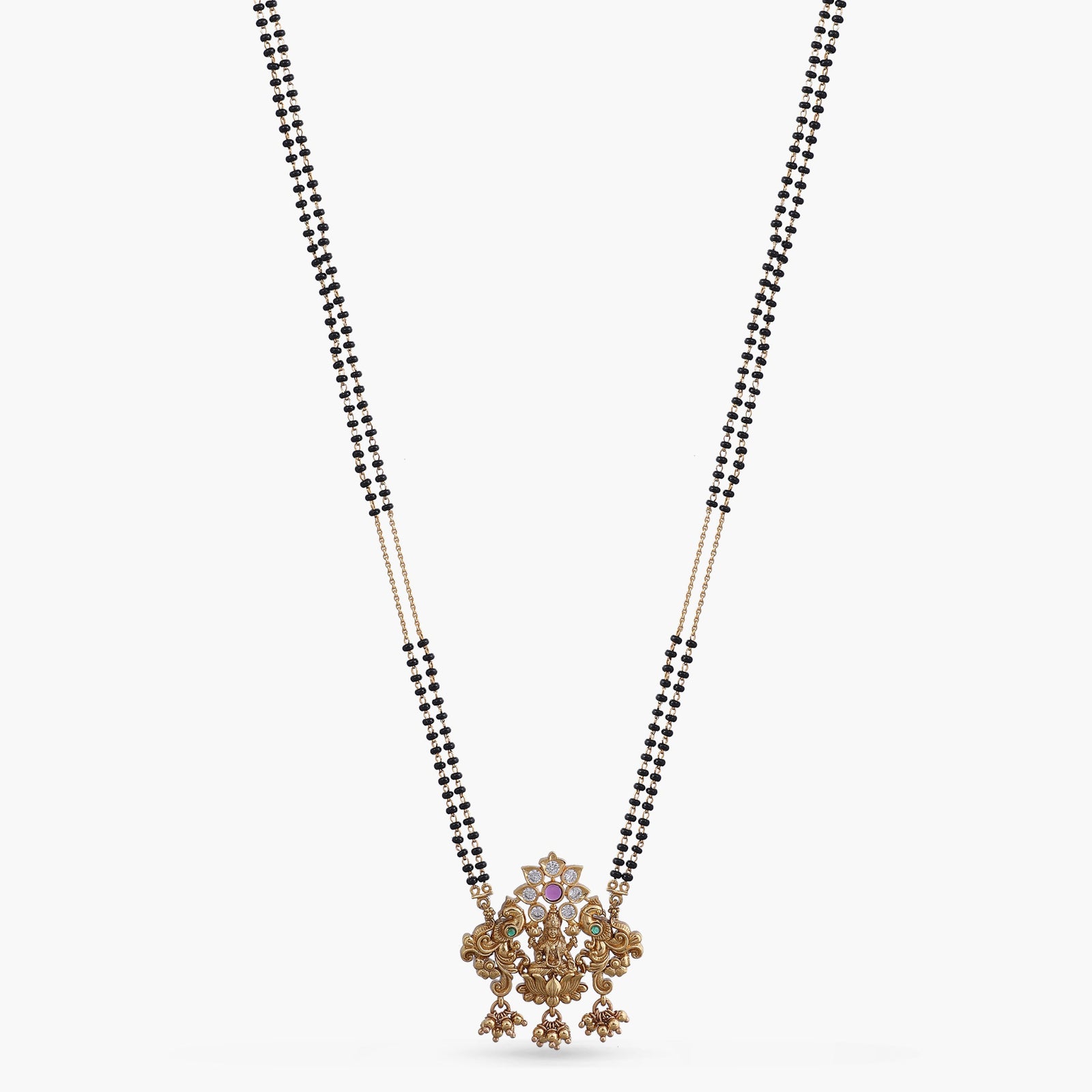 Lotus Blossom of Lakshmi Silver Mangalsutra