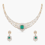 Necklaces Olivia CZ Silver Necklace Set
