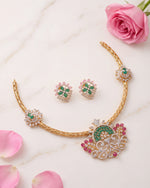 Avira CZ Silver Necklace Set