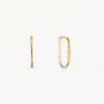 Earrings Circle of Love Gold Plated Silver Hoops