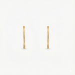 Earrings Circle of Love Gold Plated Silver Hoops