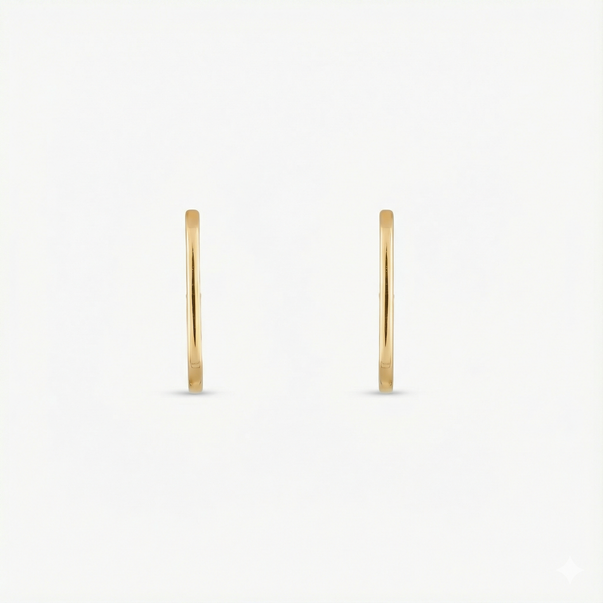 Circle of Love Gold Plated Silver Hoops