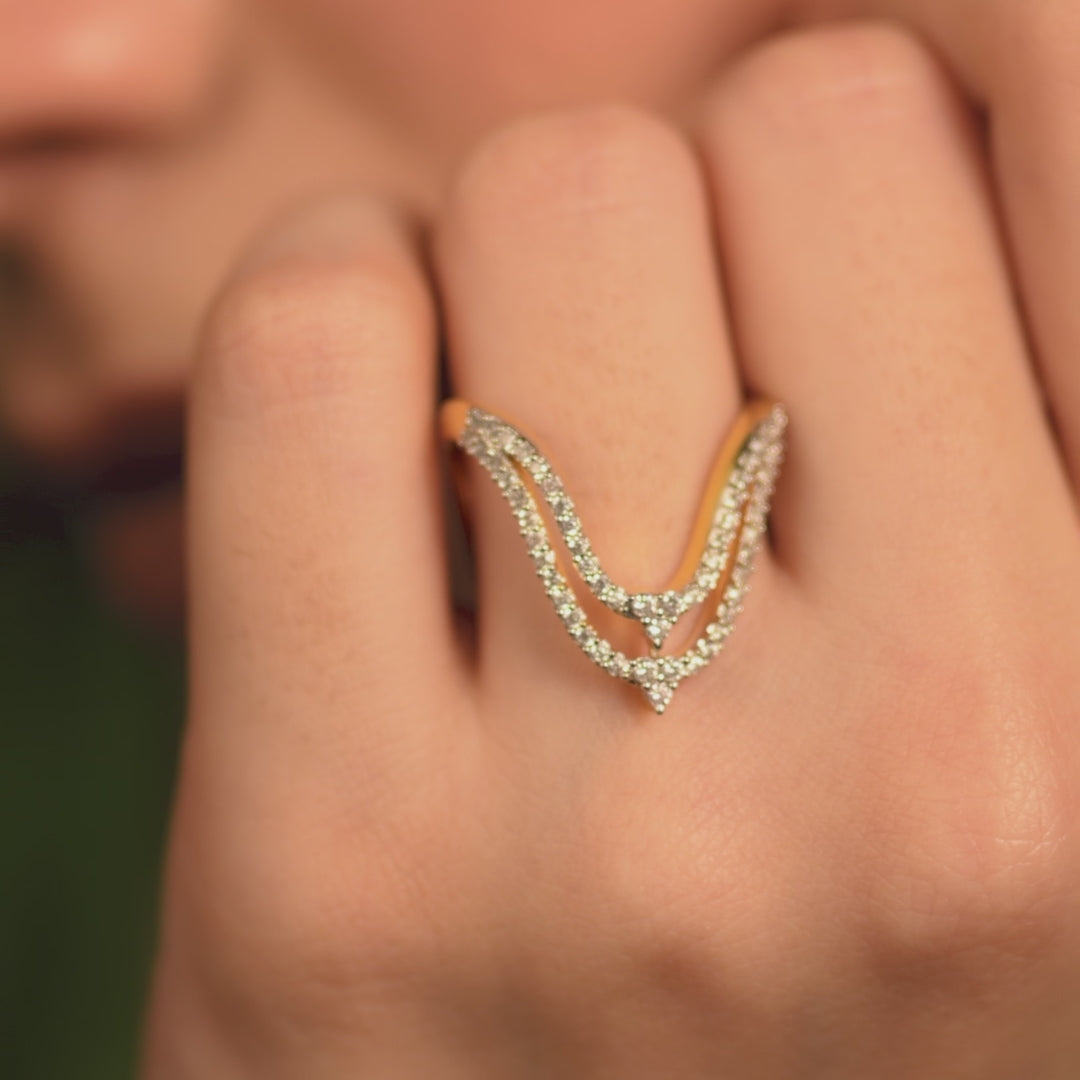 Diya CZ Vanki Silver Ring