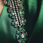 Exquisite Moissanite Silver Lariat Necklace