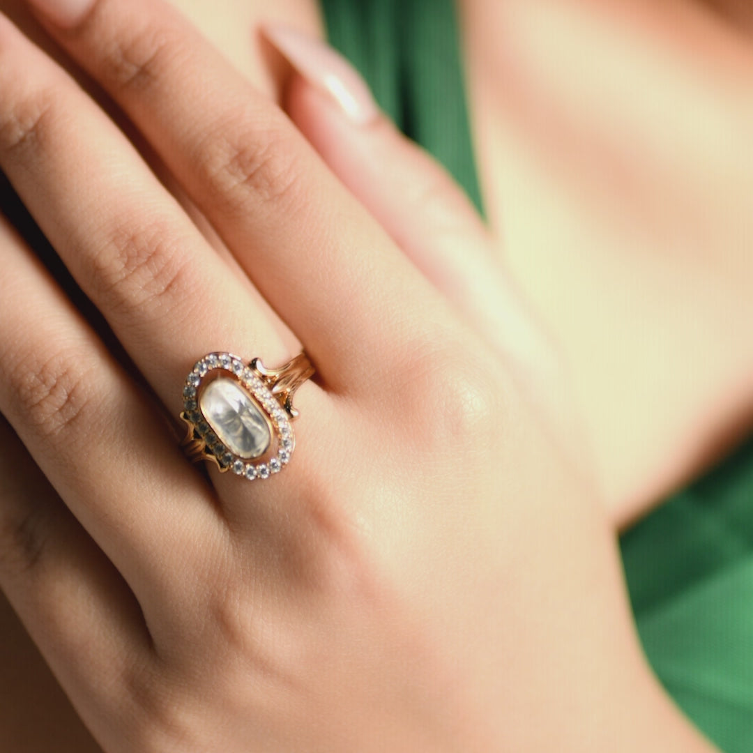 Elira Moissanite Silver Ring