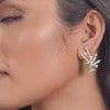 Begonia CZ Silver Necklace Set