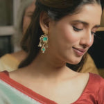 Chandrika Moissanite Layered Silver Necklace Set

