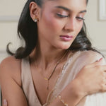 Elin Leaf Charm Silver Mangalsutra