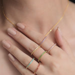 Circle of Love Amethyst Silver Ring