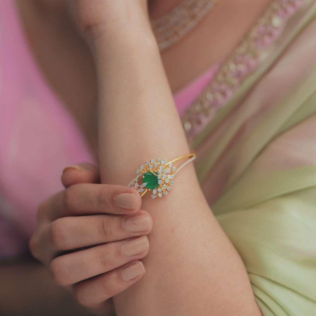 Blossom CZ Silver Bracelet
