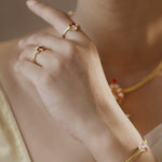 Pakhi Jadau Silver Ring