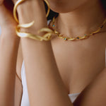 Coastline Oceanique Silver Bangles