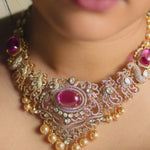 Nell Moissanite Silver Necklace
