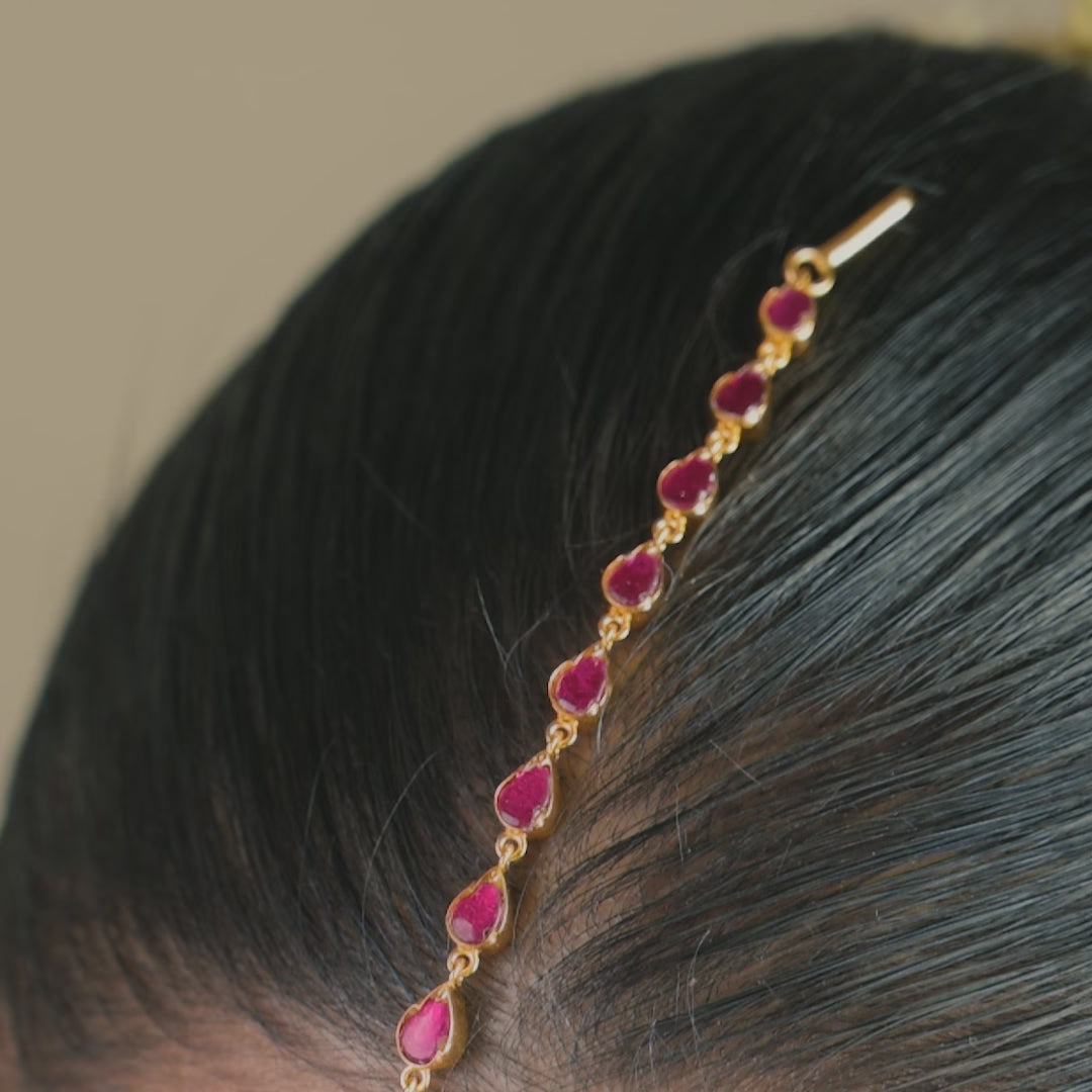 Noa Delicate Silver Maang Tikka