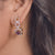 Blue Azure CZ Silver Choker Set