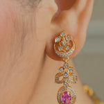 Evara CZ Silver Necklace Set