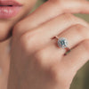 Ovaline CZ Silver Ring
