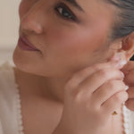 Pihu Silver Drop Earrings