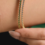Devika CZ Silver Bangles
