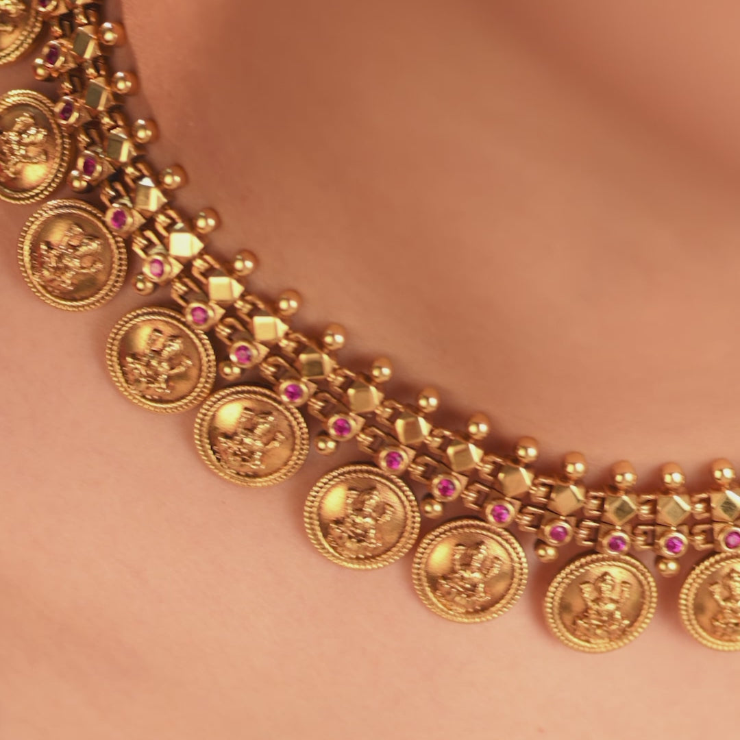 Kalindi Kasu Antique Silver Necklace