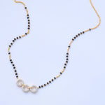 Three Linked Rings CZ Silver Mangalsutra