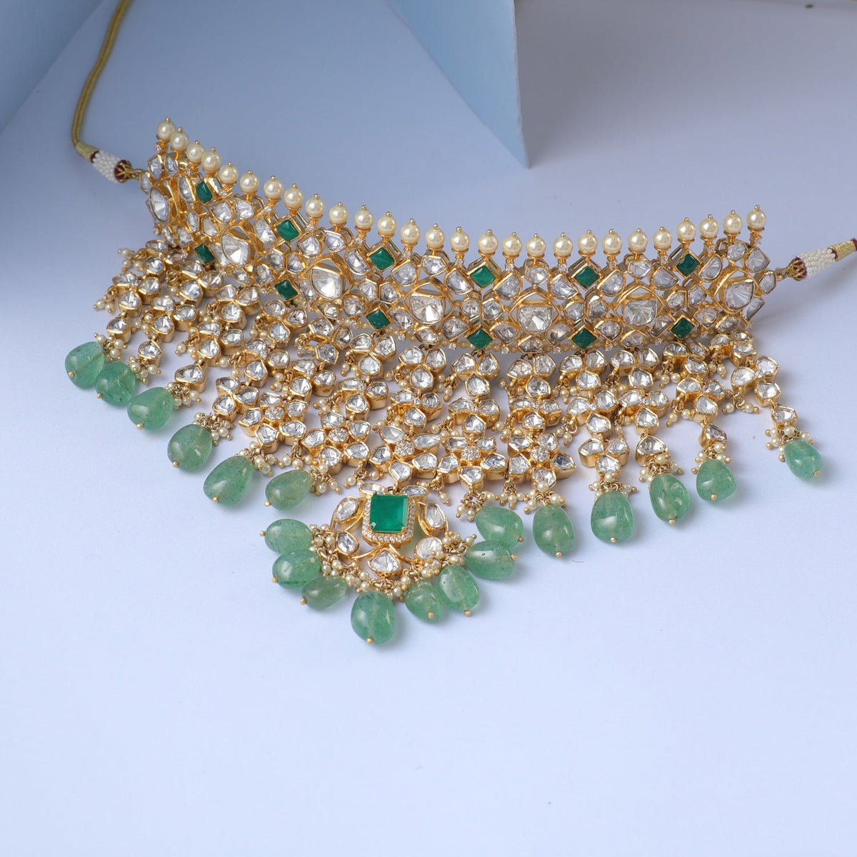 Necklaces Ishwari Grand Moissanite Silver Choker
